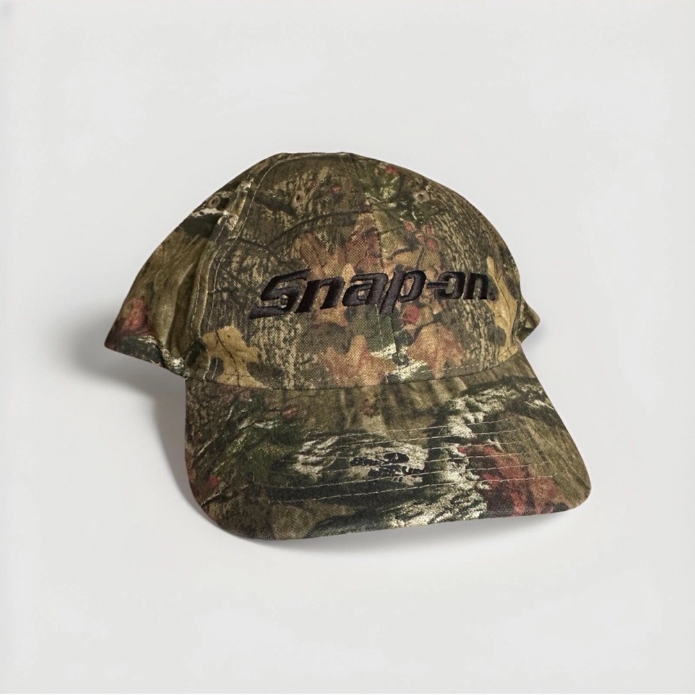 Snap-On Tools Mossy Oak Camouflage Camo Strap back Hat
 Embroidered Logo
